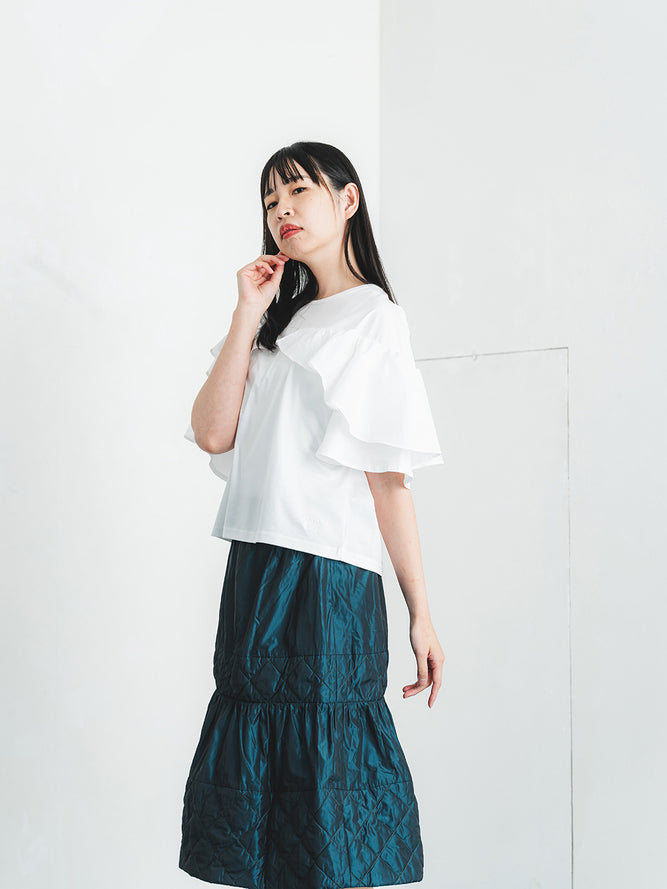 フリルスリーブT
