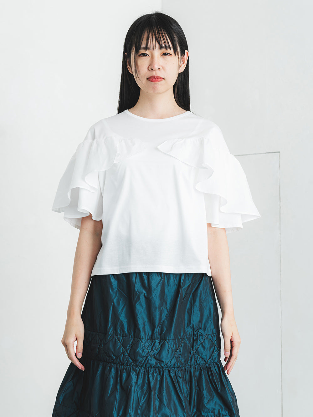 フリルスリーブT