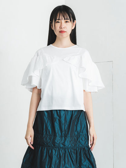 フリルスリーブT