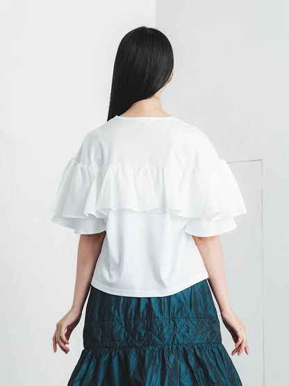 フリルスリーブT