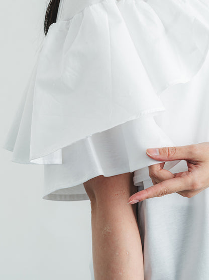 フリルスリーブT