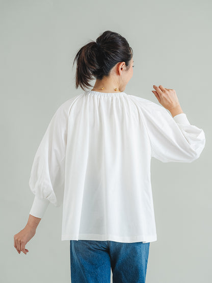 ギャザーネック プルオーバーT
