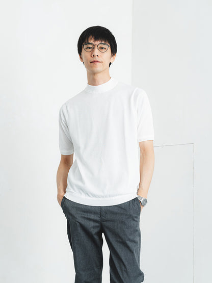 ニットT／レギュラーフィット／ハイネック