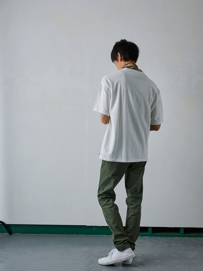 吊り編み天竺T／ワイドフィット／クルーネック