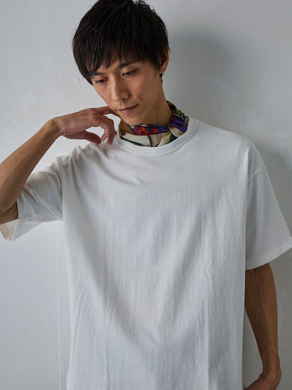 吊り編み天竺T／ワイドフィット／クルーネック