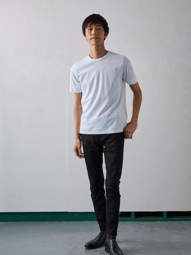 スビンプラチナムT／スリムフィット／クルーネック