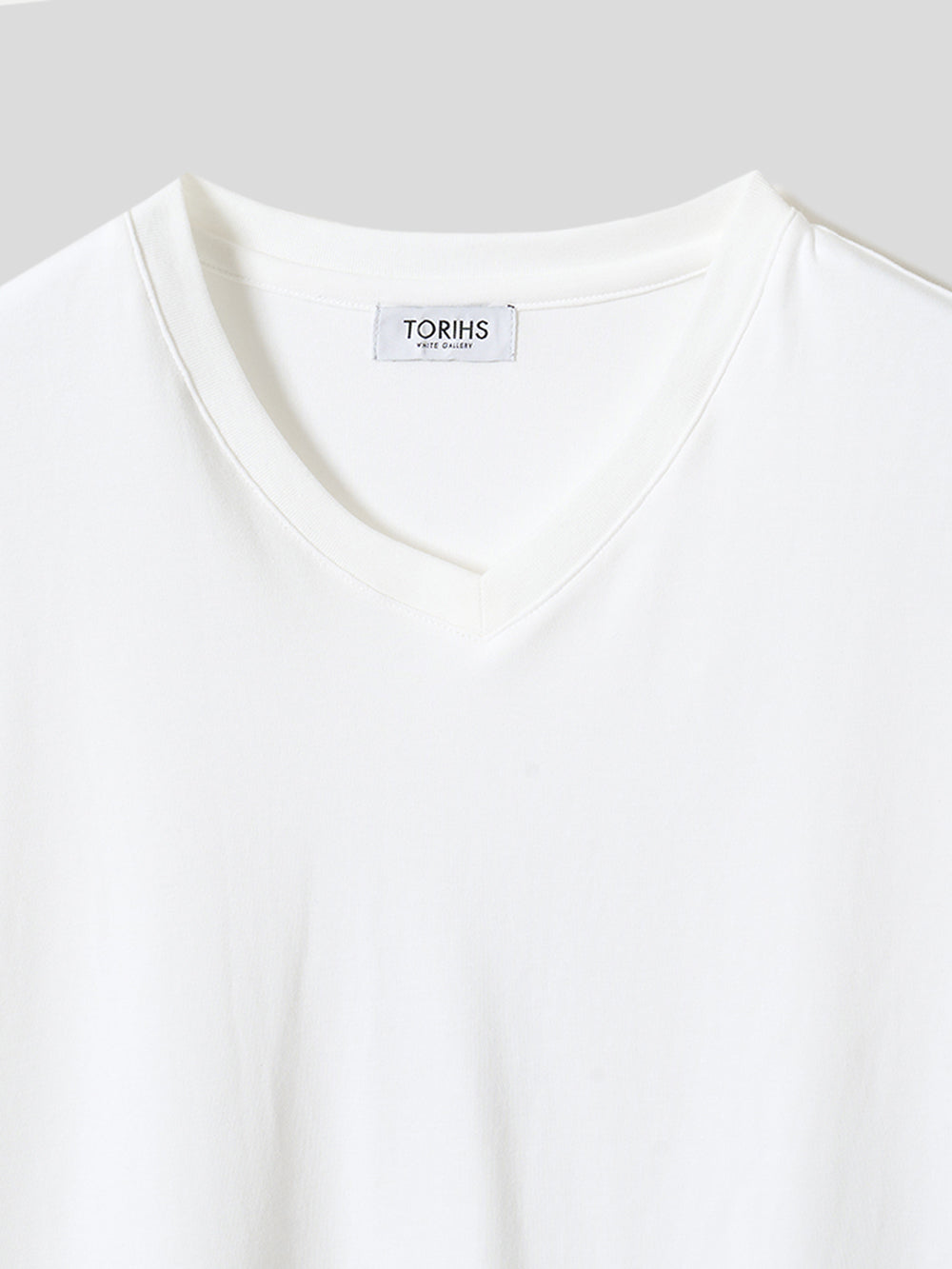 スビンプラチナムT／スリムフィット／Vネック