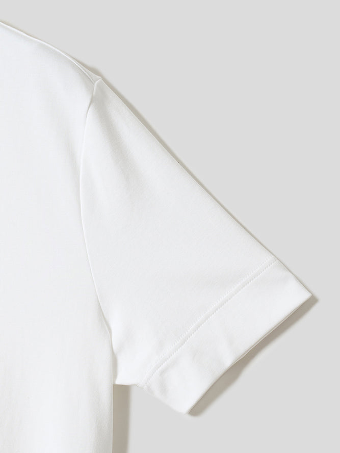 スビンプラチナムT／スリムフィット／Vネック