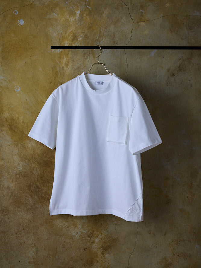 立体ポケットT／ワイドフィット／クルーネック