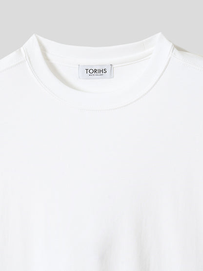 スビンプラチナムカジュアルT／レギュラーフィット／クルーネック