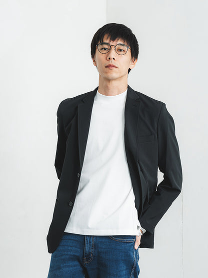 スビンプラチナムT(厚手)／レギュラーフィット／モックネック