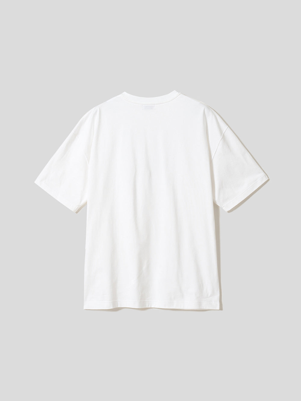 透けにくい白T／ワイドフィット／クルーネック