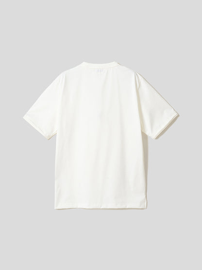 ダブルネックT／レギュラーフィット／クルーネック