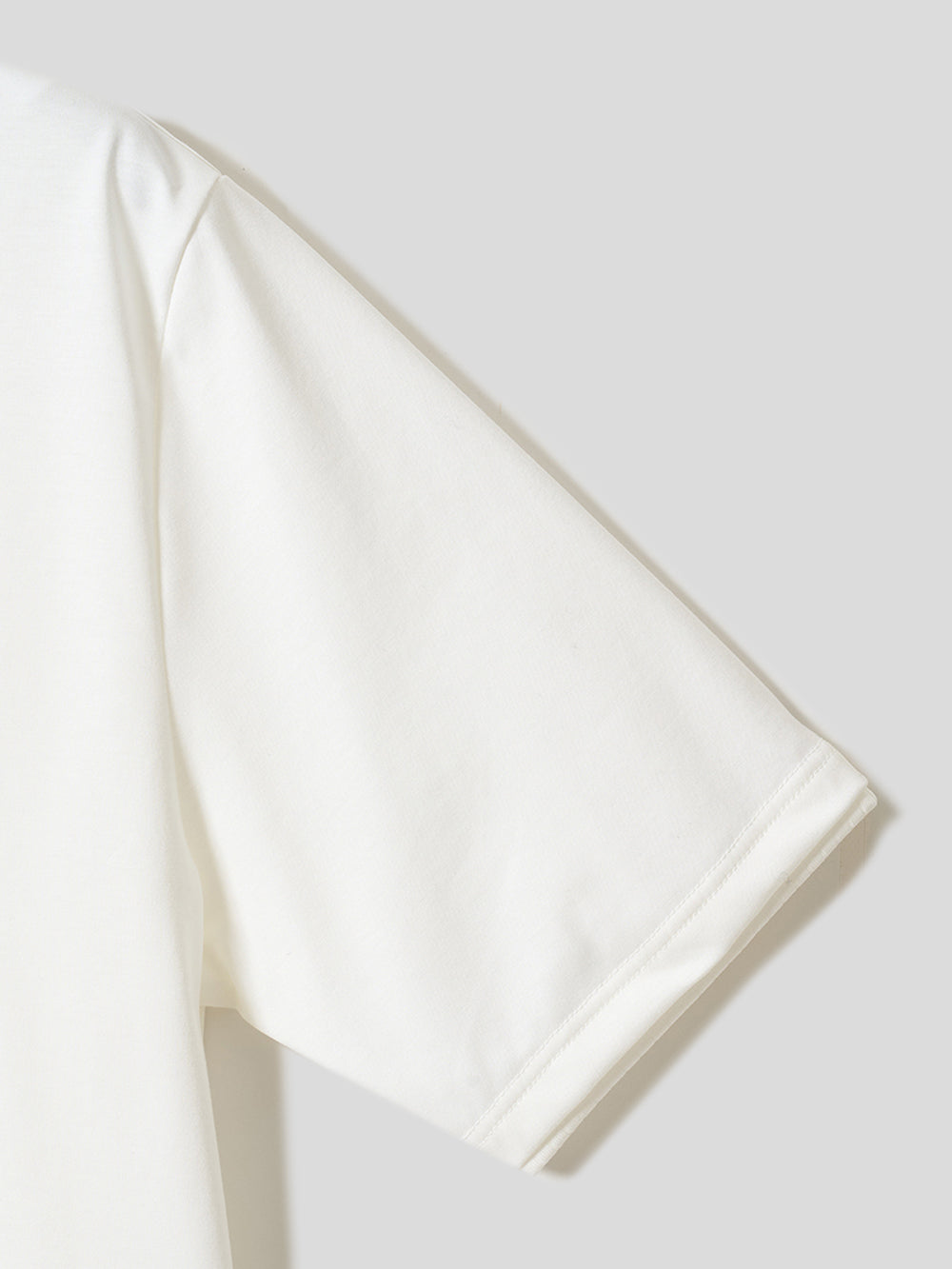 ダブルネックT／レギュラーフィット／クルーネック