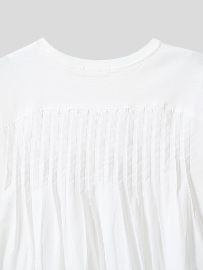 バックギャザープリーツT