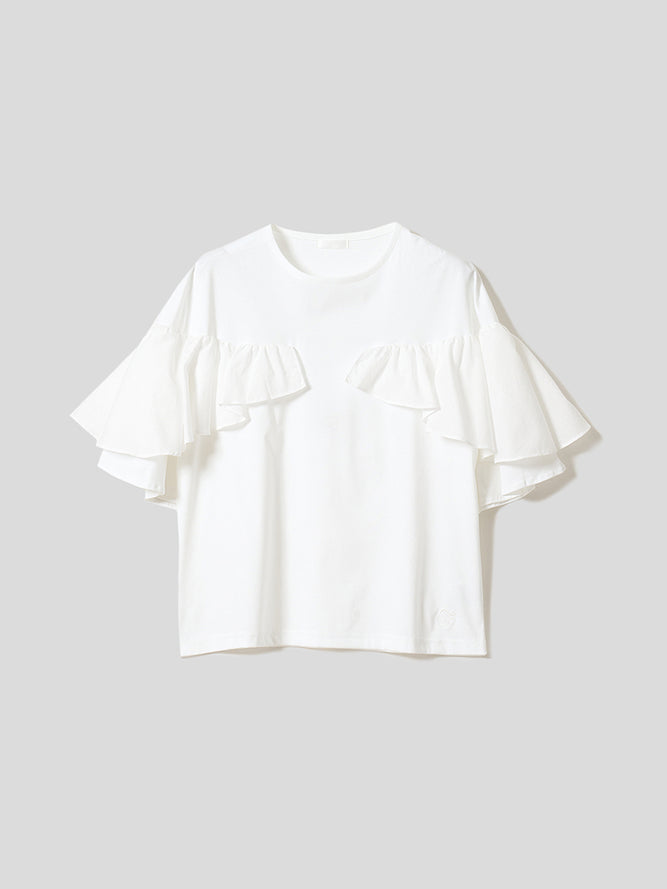 フリルスリーブT