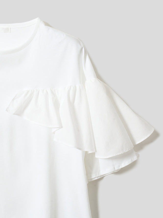 フリルスリーブT