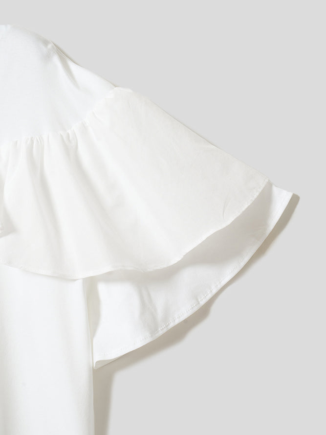 フリルスリーブT