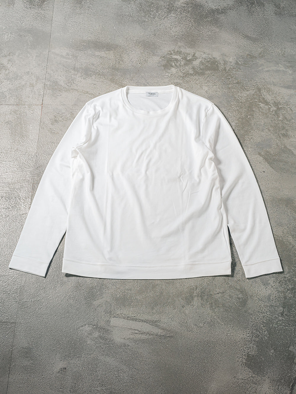 スビンプラチナム長袖T／スリムフィット／クルーネック – TORIHS WHITE