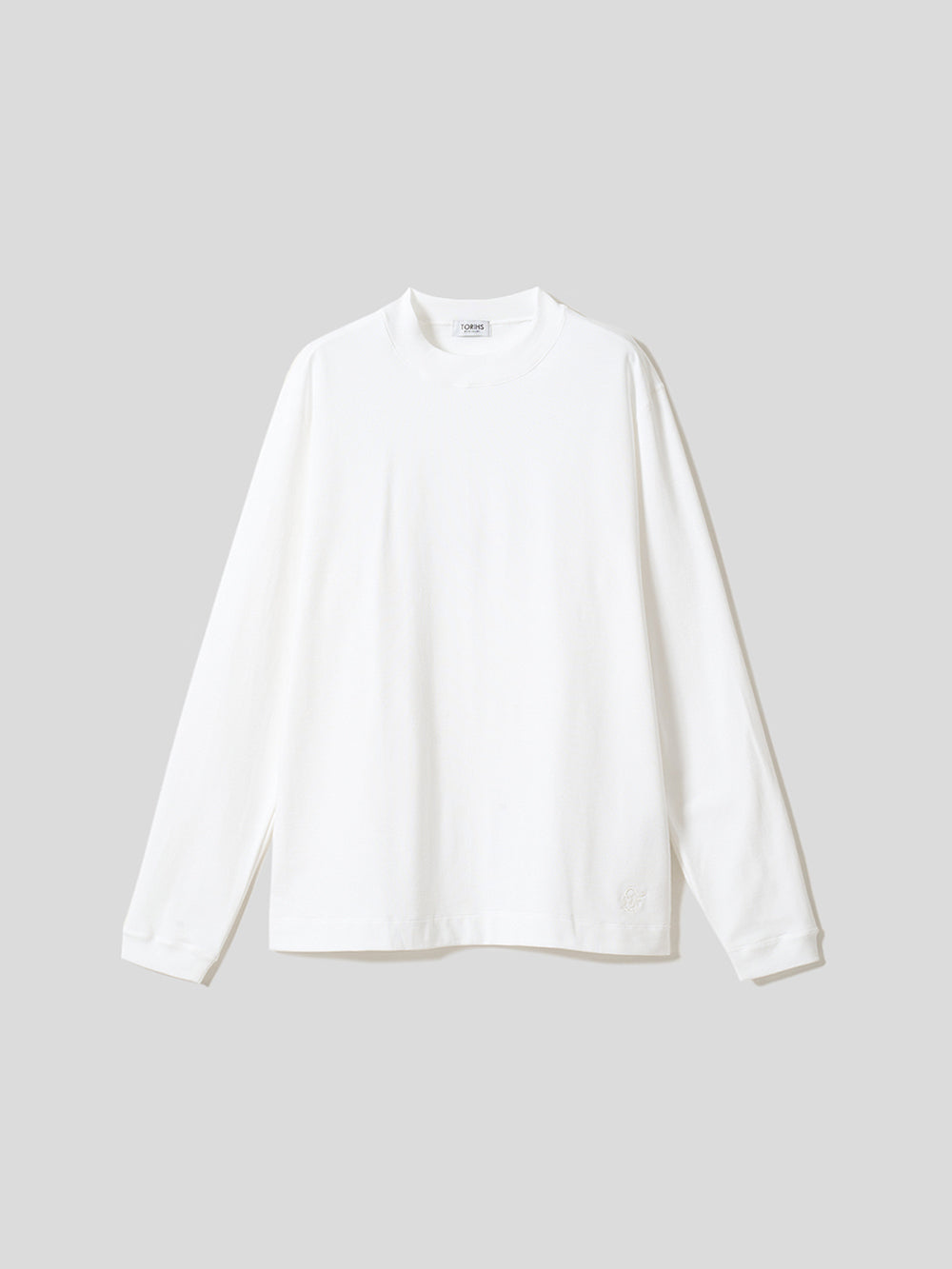 スビンプラチナム長袖T(厚手)／レギュラーフィット／モックネック