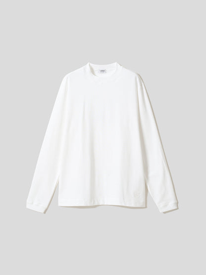 スビンプラチナム長袖T(厚手)／レギュラーフィット／モックネック