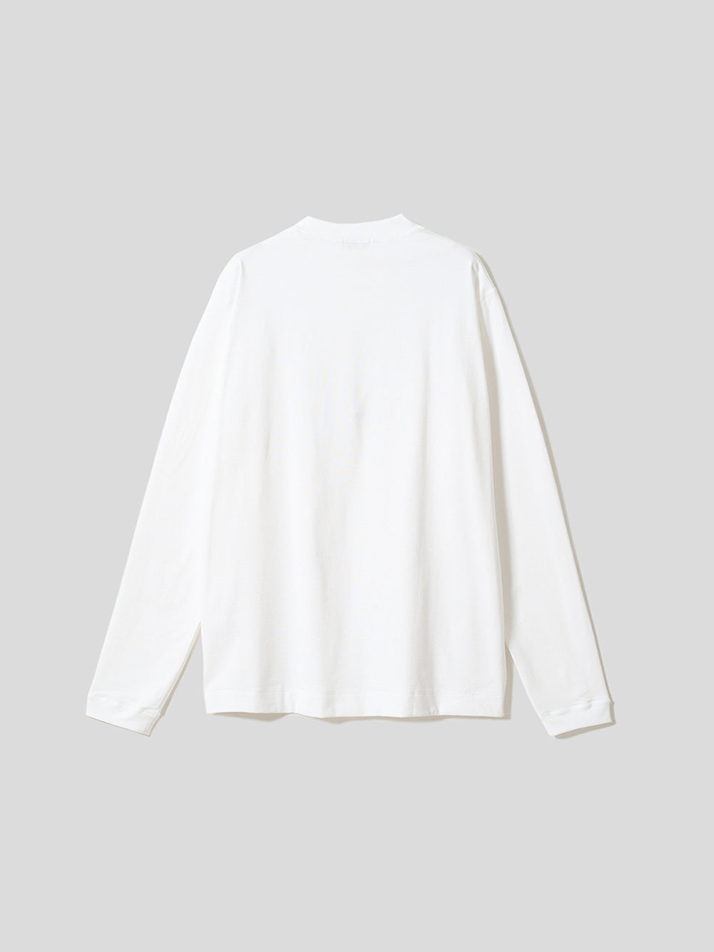 スビンプラチナム長袖T(厚手)／レギュラーフィット／モックネック