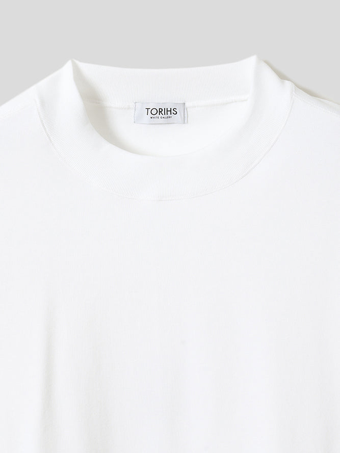 スビンプラチナム長袖T(厚手)／レギュラーフィット／モックネック