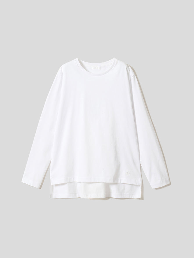 バックギャザー長袖T