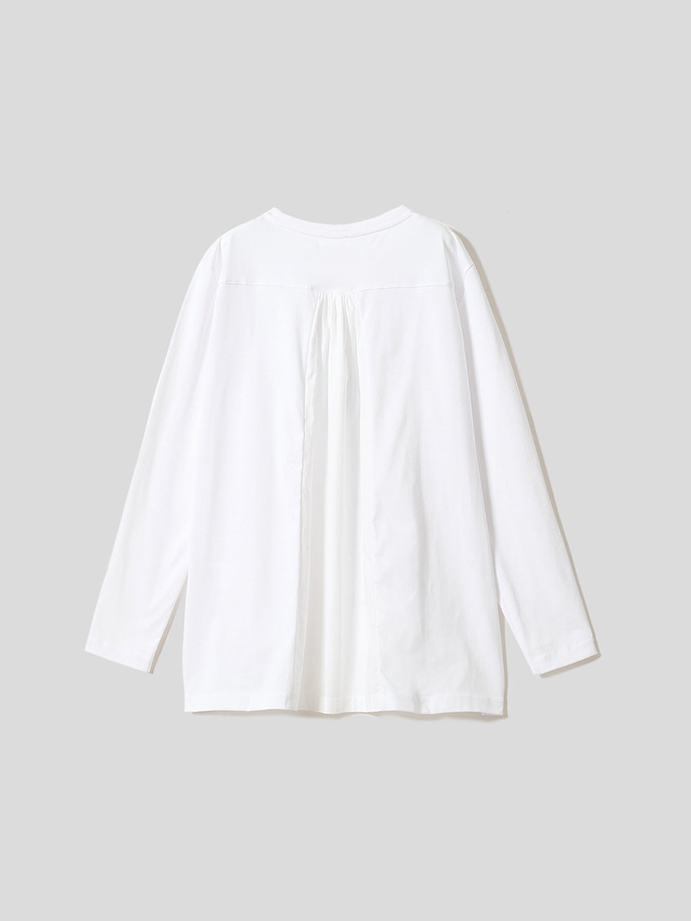 バックギャザー長袖T