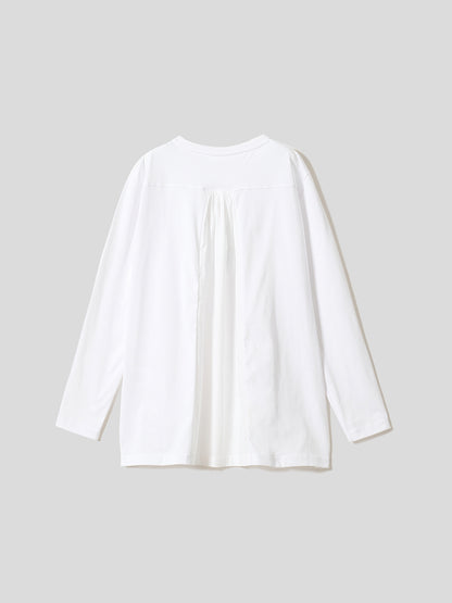 バックギャザー長袖T