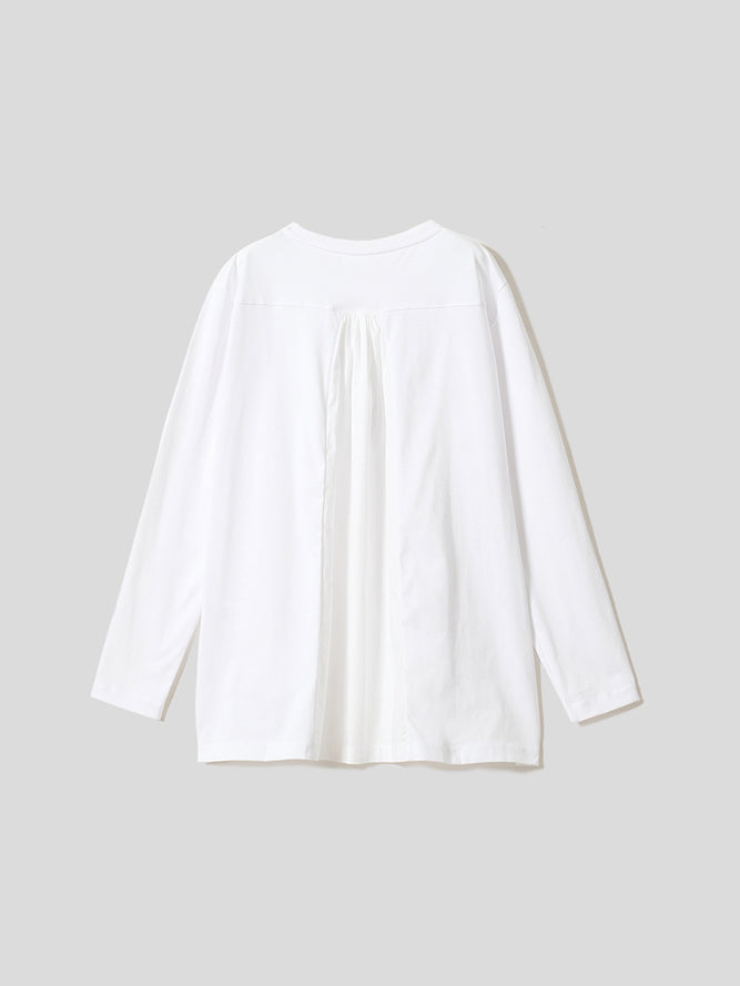 バックギャザー長袖T