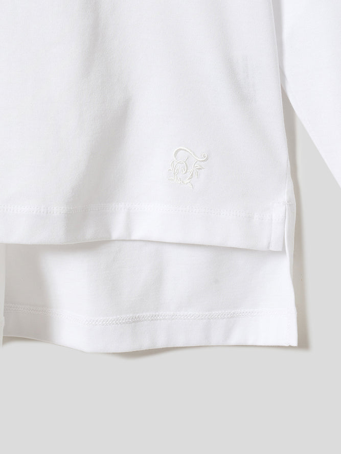 バックギャザー長袖T