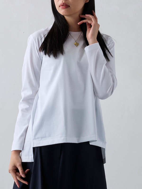 バックギャザー長袖T