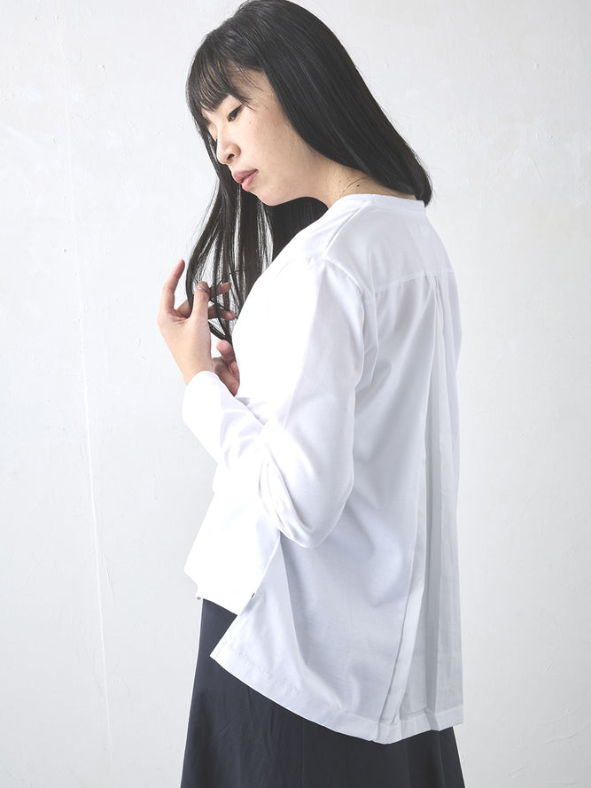 バックギャザー長袖T