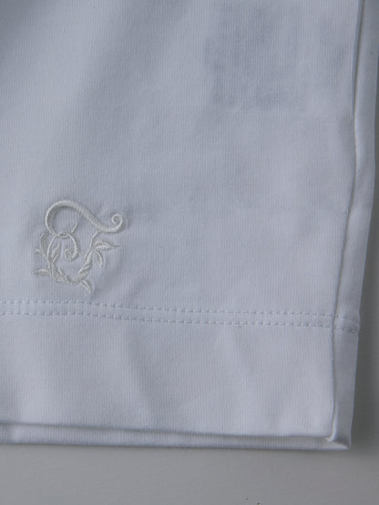 モックネック長袖T