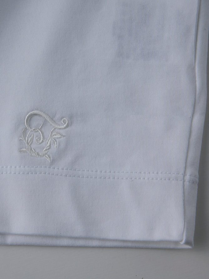 モックネック長袖T