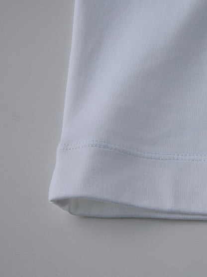 モックネック長袖T