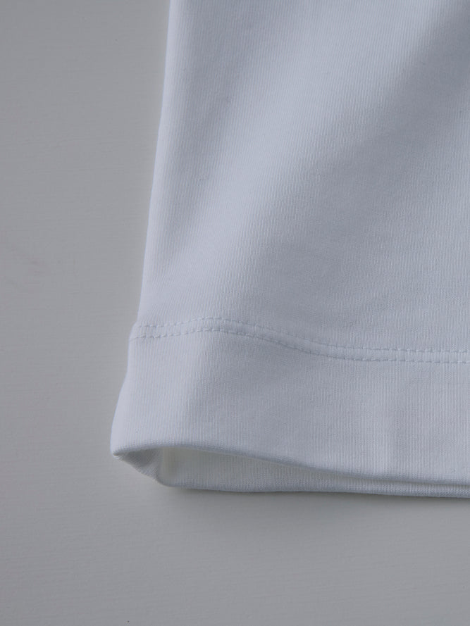 モックネック長袖T