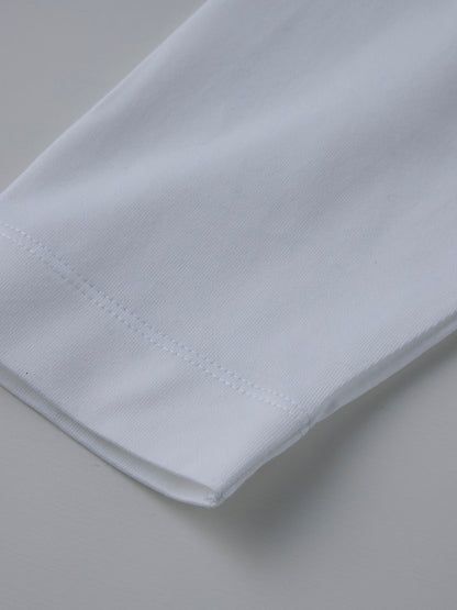 モックネック長袖T