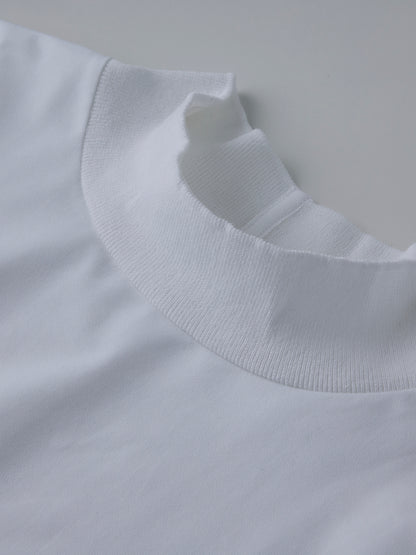 モックネック長袖T