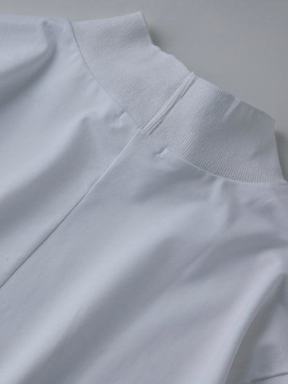 モックネック長袖T