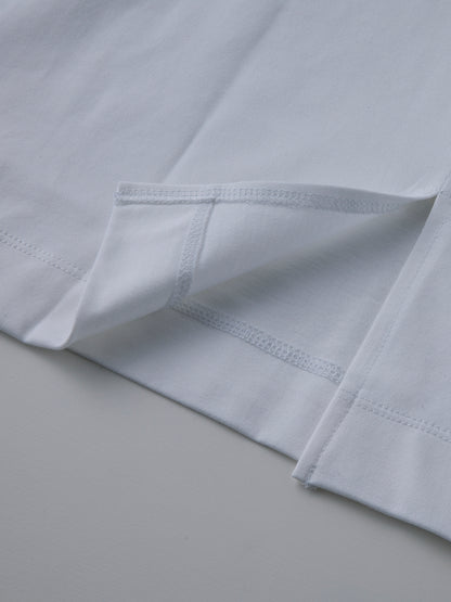 モックネック長袖T