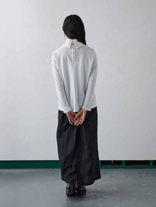 前後2way長袖T／タートルネック