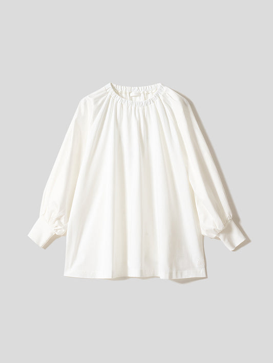 ギャザーネック プルオーバーT