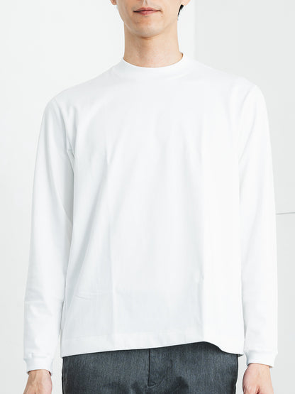 スビンプラチナム長袖T(厚手)／レギュラーフィット／モックネック