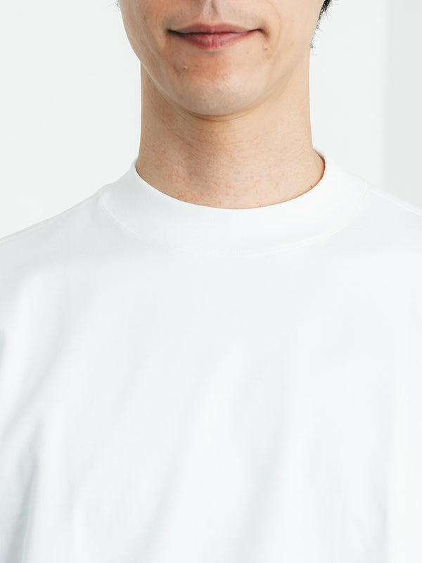 スビンプラチナム長袖T(厚手)／レギュラーフィット／モックネック