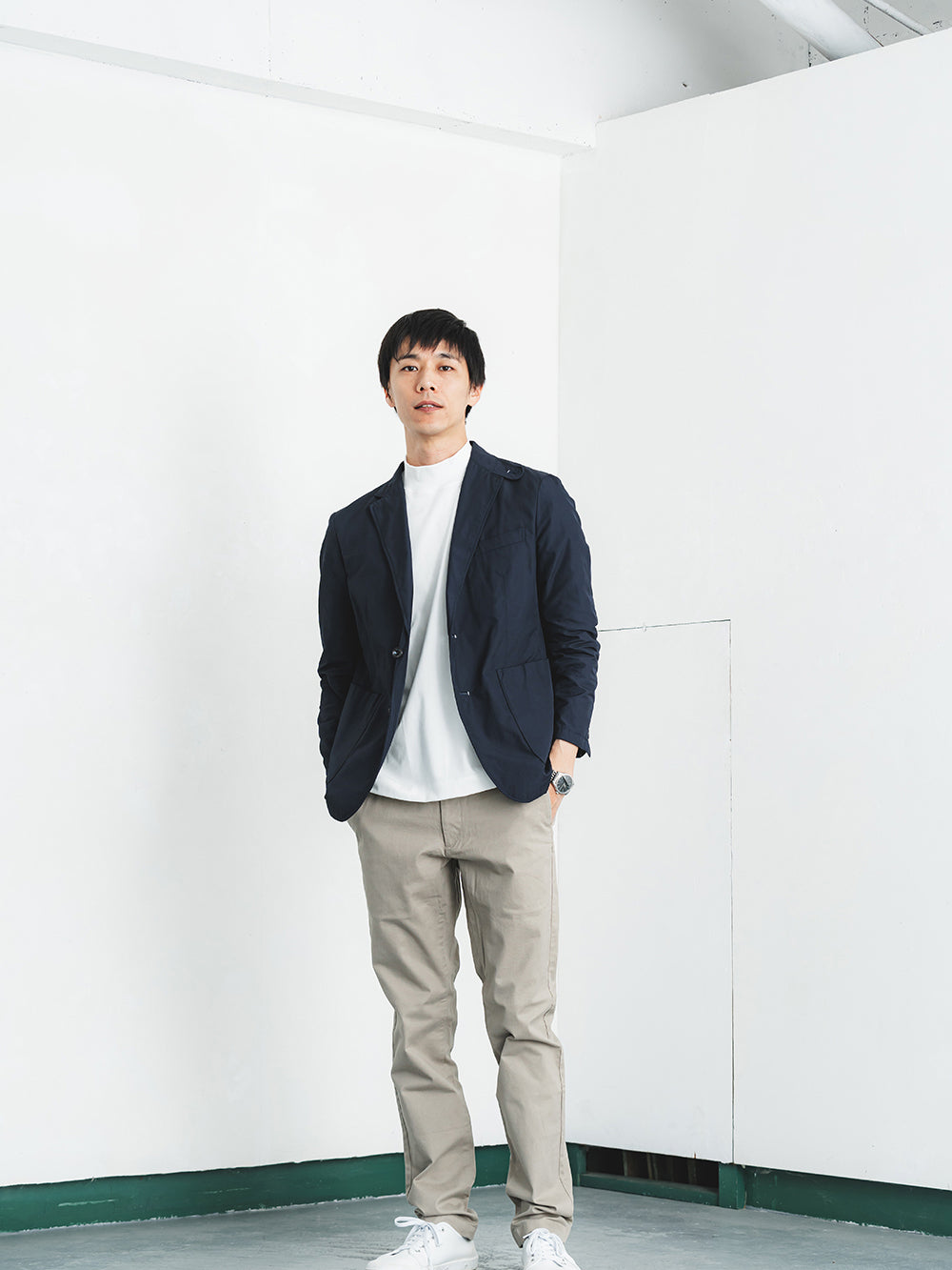 スビンプラチナム長袖T(厚手)／レギュラーフィット／ハイネック