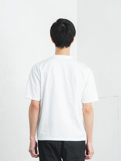 透けにくい白T／ワイドフィット／クルーネック