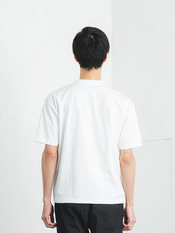 透けにくい白T／ワイドフィット／クルーネック