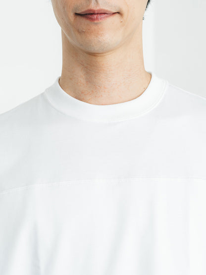 透けにくい白T／ワイドフィット／クルーネック